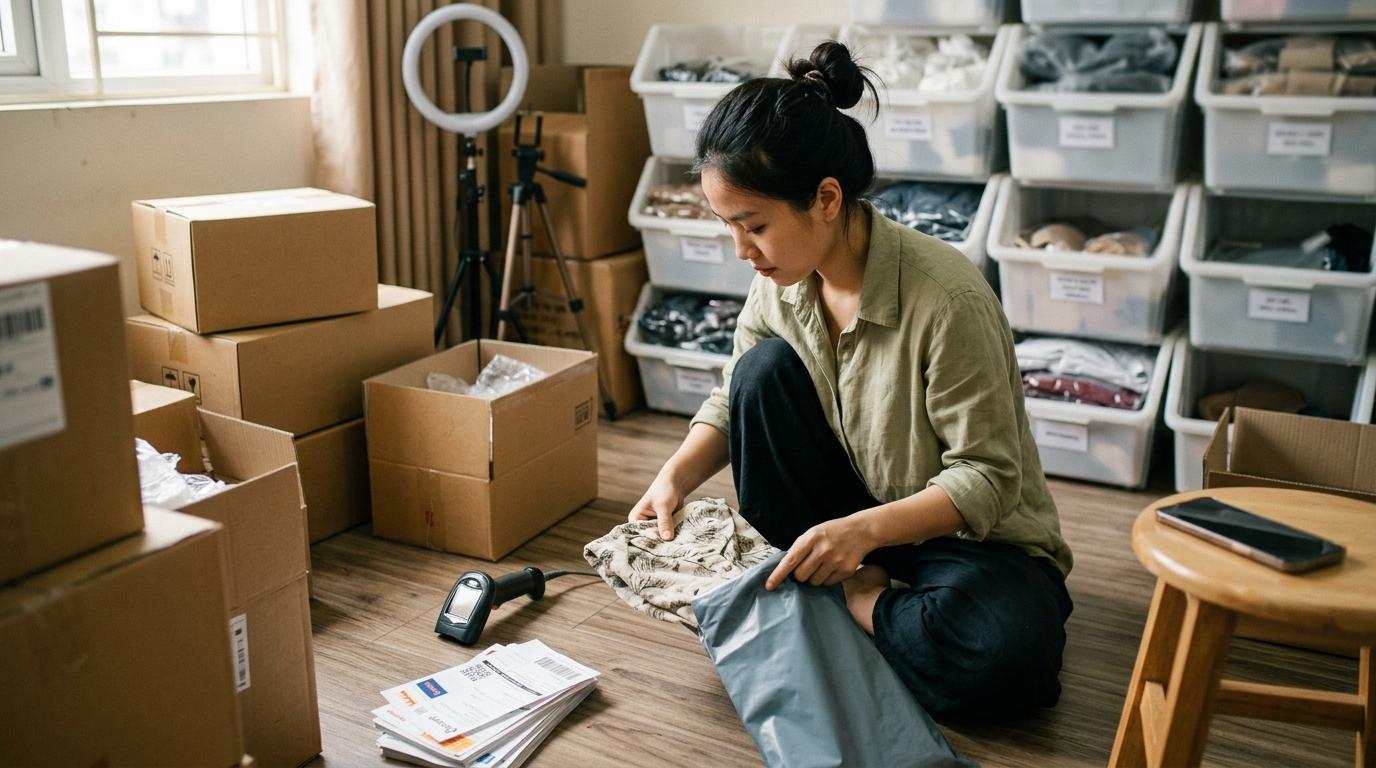 Minh hoạ tính năng đặc thù cho ngành Bán hàng online · Shop trên sàn