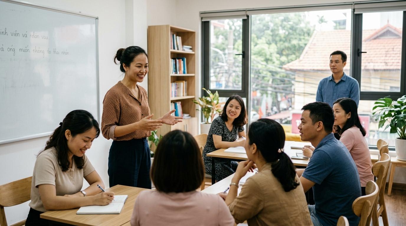 Doanh nghiệp ngành Trung tâm tiếng Anh · Đào tạo tại Việt Nam đang làm việc