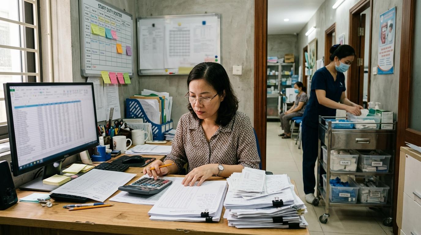Minh hoạ tính năng đặc thù cho ngành Phòng khám · Nha khoa