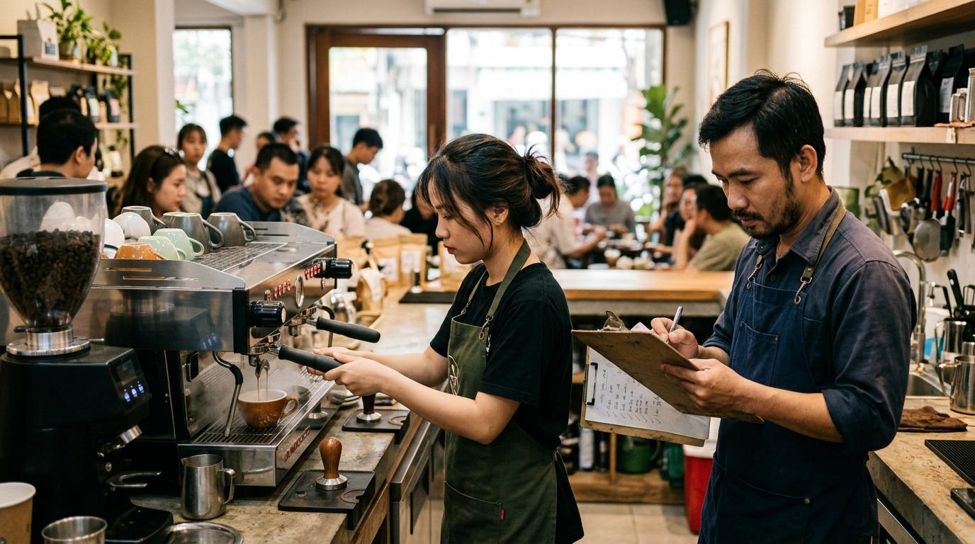 Doanh nghiệp ngành Quán ăn · Nhà hàng · Cà phê tại Việt Nam đang làm việc